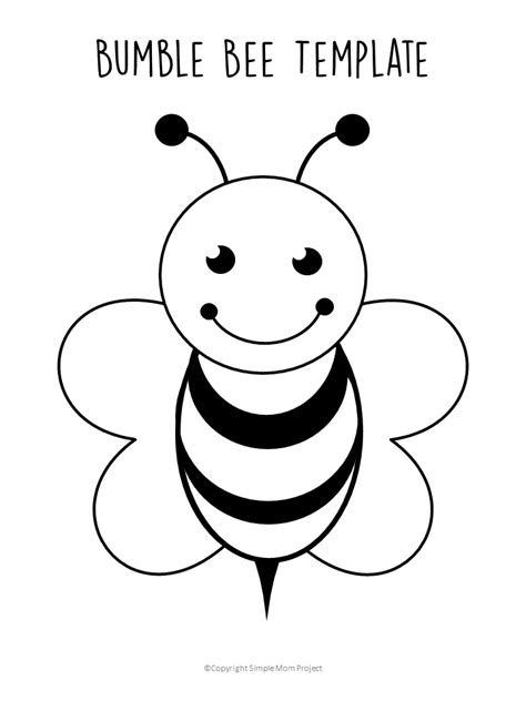 Printable Bee Template